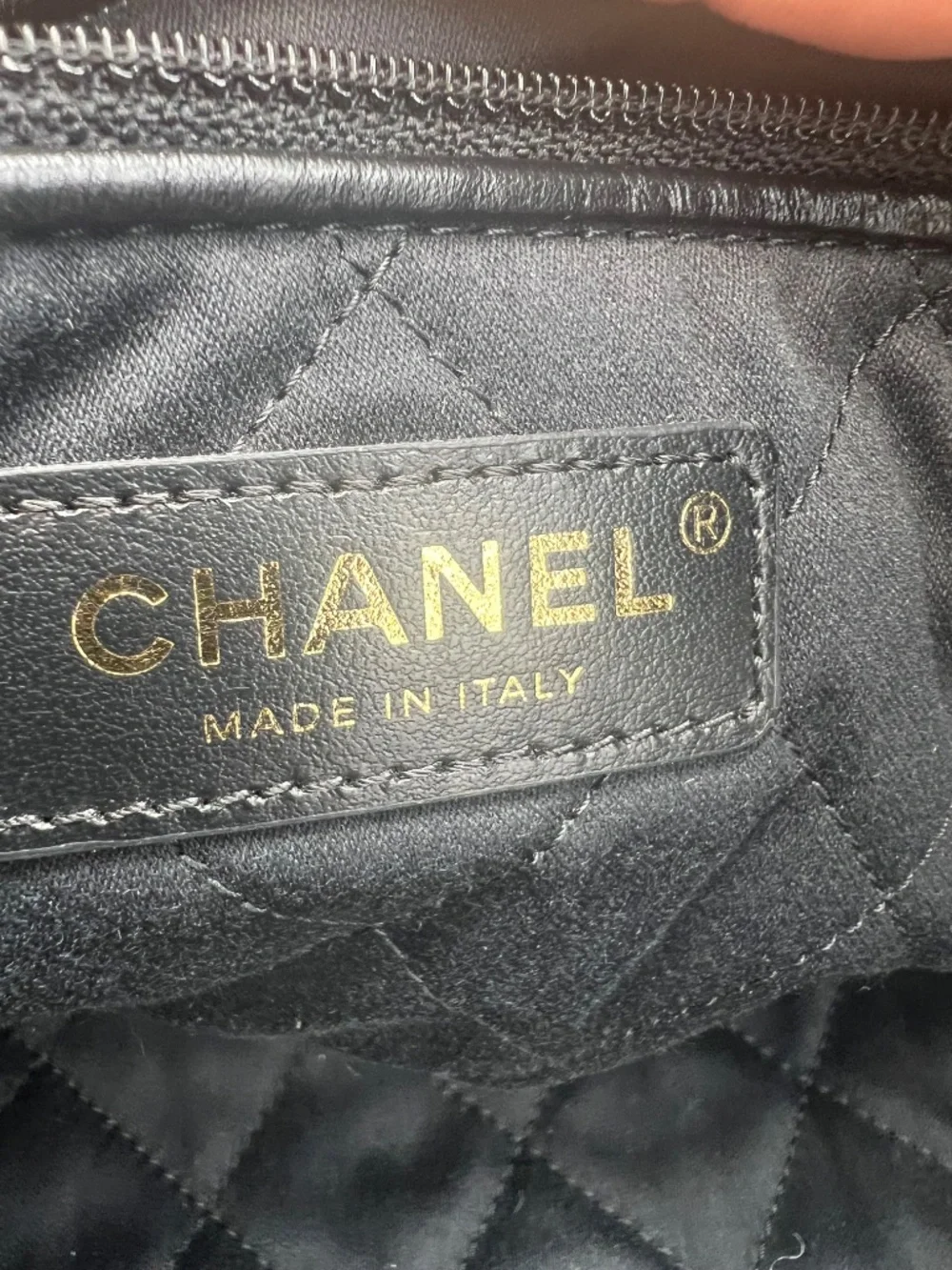 CHANEL Calfskin Quilted Chanel 22 Black